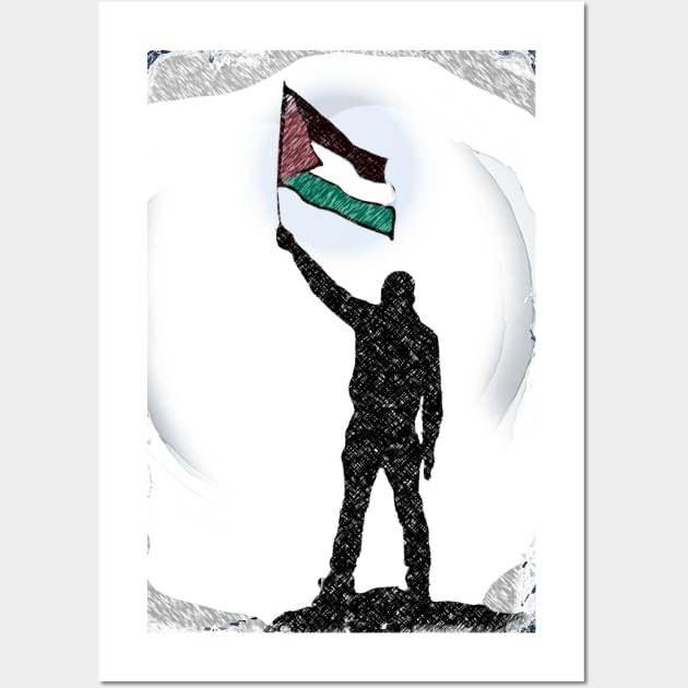 Palestine Flag Lives Matter P11 Wall Art by FasBytes